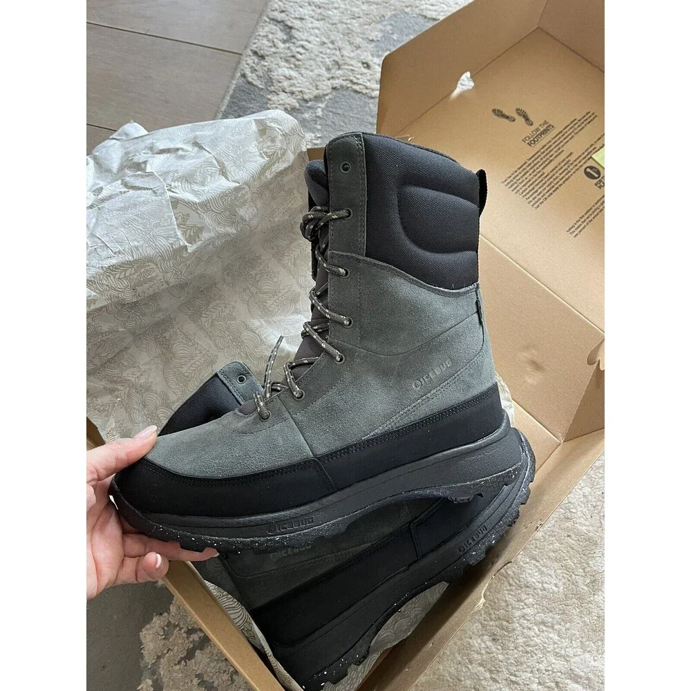 New ICEBUG Torne 2 Men SNOW BOOT Sz 10.5 BUGrip GTX PineGrey Leather Lightweight